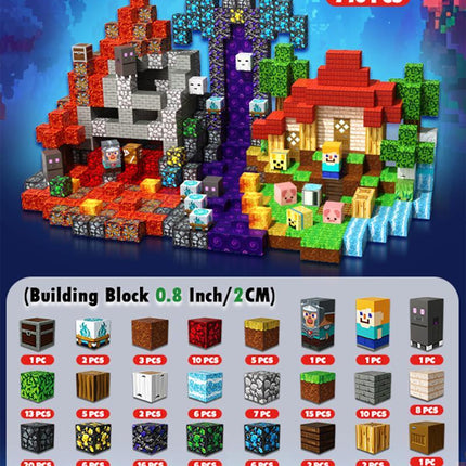 200pcs Magnetic Block Toys - Ghost Park