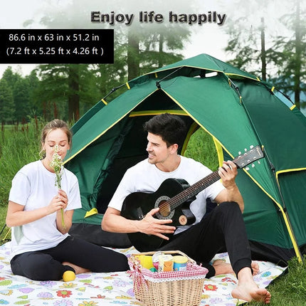 Instant Pop up Tent Family Camping Tent Portable Tent Automatic Tent Waterproof Windproof for Camping Hiking Mountaineering