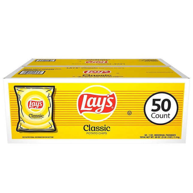 Potato Chips, Classic, 1 Oz, 50-Count