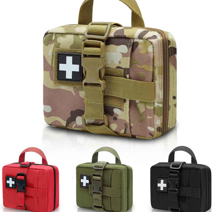 Upgrade Molle Rip Away Ifak Pouch, Tactical Small Belt First Aid Pouch Medical Utility EMT Pouch Only