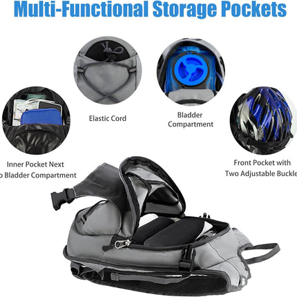 Lightweight Hydration Backpack Water Backpack Hydration Pack for Cycling Running Biking Hiking Backpack(Water Bladder Not Included)