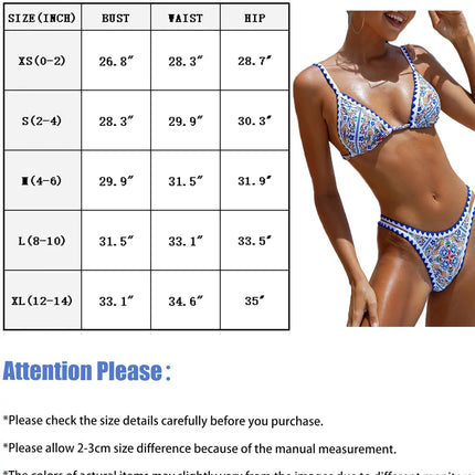 2023 Sexy Floral Bikini Sets for Women Micro Thong Bikini High Cut Two Piece Womens Swimsuits Bathing Suit Triangle Bikini Top