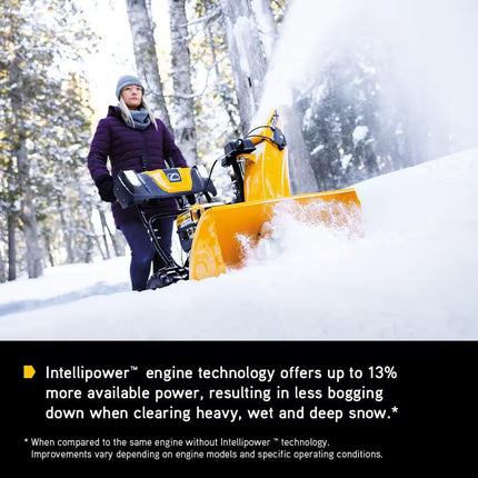 2X 28 In. 272Cc Intellipower Two-Stage Electric Start Gas Snow Blower with Power Steering and Steel Chute