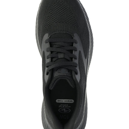 Men'S Running Sneakers, Triple Black, Wide Width