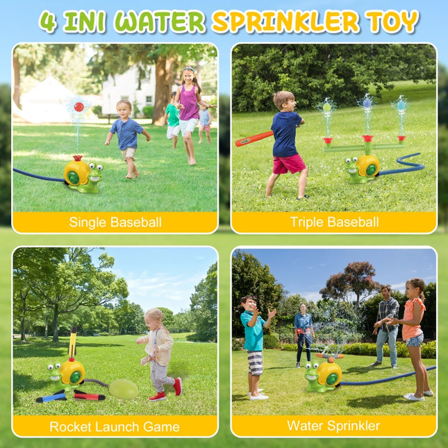 Water Sprinkler Toy For Kids Outdoor Water Toys For Yard Summer Lawn Pool Party Fun For Boys And Girls Water Toys For Kids Aged 3 And Above Yellow