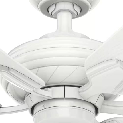 Wailea 31 In. Indoor/Outdoor Snow White Ceiling Fan for Patios or Bedrooms