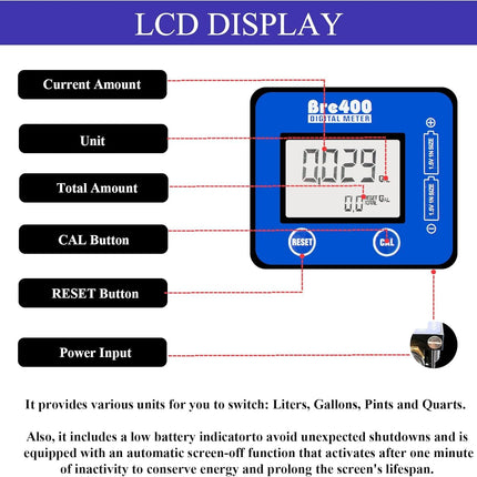 Electronic Metering Nozzle,Electronic Oil Gauge Gun With NPT Inlet