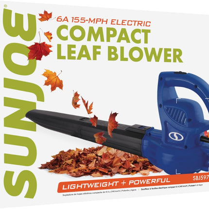 SBJ597E-SJB 6-Amp 155 MPH Electric Leaf Blower, Blue