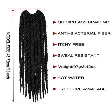 FOUR STRAND SENEGAL TWIST Senegalese Twist Crochet Hair Braids