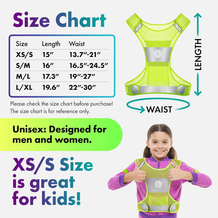 New 360° Reflective Running Vest Gear for Men and Women – Visibility Vest for Outdoor Sports Activities