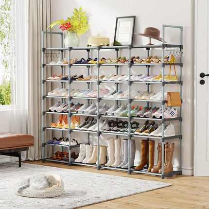 58 Pairs Large Shoe Rack Shoe Shelf Boots Shoe Organizer