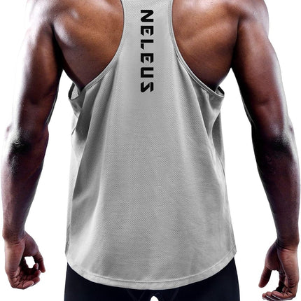 Men'S Workout Running Tank Top Sleeveless Gym Athletic Shirts