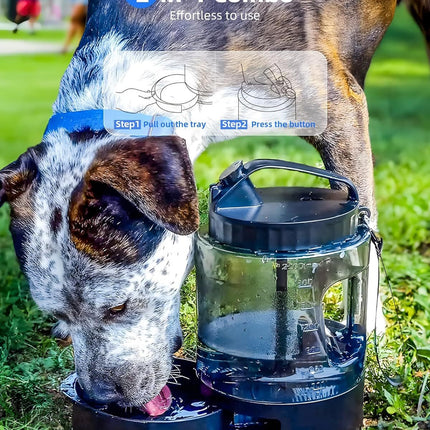 Lassot Portable Pull-out Water Bowl For Dogs, Large Capacity, Perfect For Camping, Hiking, Beach Trips, Road Trips, And Park Walks.