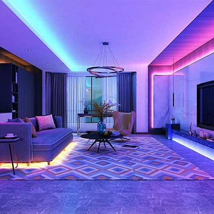 20 Ft LED Lights for Bedroom,Upgraded Led Strip Lights from 16.4Ft to 20Ft with Remote Color Changing LED Strip Lights(App+Ir Remote+Mic+Music Sync)