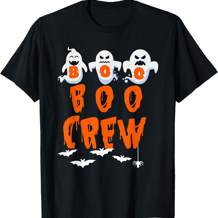 Boo Crew Halloween Ghost Costume for Kids and Adults T-Shirt