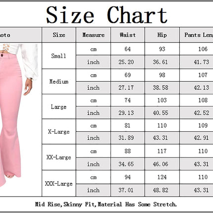 Women'S Flare Bell Bottom Jeans Destroyed Flare Denim Pants 70S Outfits for Women