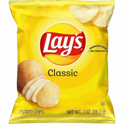 Potato Chips, Classic, 1 Oz, 50-Count