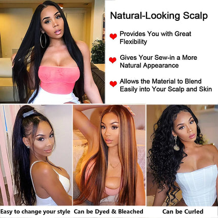 Brazilian Hair Wigs Straight 13X4 Lace Front Wigs Human Hair Lace Frontal Human Hair Wigs for Blak Women 180 Density Pre Plucked Remy Virgin Hair Natural Black Color 24 Inch