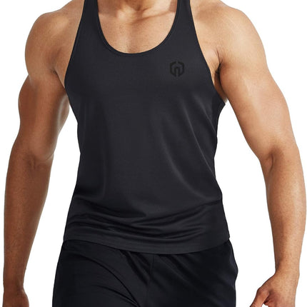 Men'S Workout Running Tank Top Sleeveless Gym Athletic Shirts