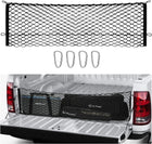 Pickup Truck Cargo Net, Envelope Style Trunk Organizers and Storage Net with 4 Metal Hooks, Fit for Silverado 2013-2022, GMC Sierra 2013-2022 and F150 2015-2022