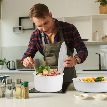 17Pcs Nonstick Cookware Set Frying Pan Sauce Pan Oven Dishwasher Safe Fedex Shipping