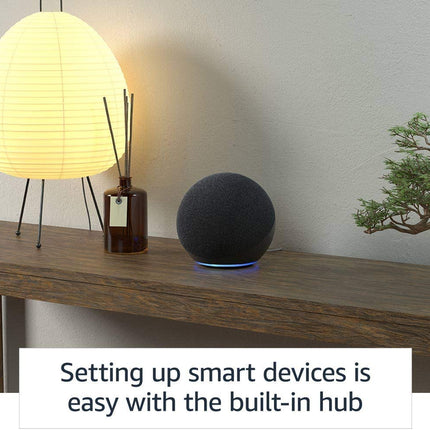 Echo (4Th Gen) | with Premium Sound, Smart Home Hub, and Alexa | Charcoal