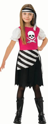 Pirate Dress, Halloween Costume for Children, Girls Size S (6/6X), by