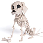 9.8 Inch Halloween Skeleton Dog Skeleton Halloween Decor,Pose-N-Stay Plastic Skeleton Bones with Posable Joints for Hallowmas Decoration Outdoor Haunted House Party