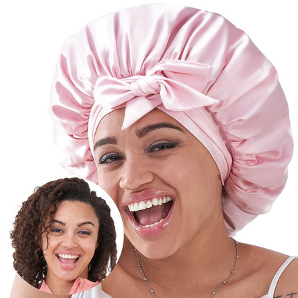 Silk Bonnet, Satin Hair Bonnet For Sleeping For Wavy Curly Natural Hair