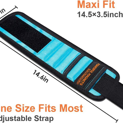 Magnetic Wristband Stocking Stuffers for Men, Strong Tool Belt with 15 Magnets for Holding Screws Nails Drill Bits, Wrist Band Tool Holder Cool Gadgets Gifts for Men Women Dad Husband Him DIY Handyman