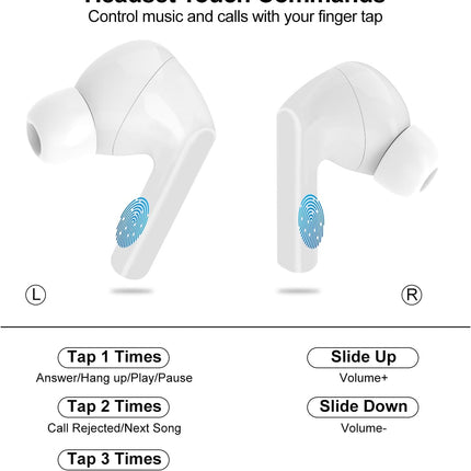 Wireless Earbuds, 5.4 Bluetooth Headphones With Touch Screen Ear Buds, ANC ENC Noise Cancelling Earbuds Headphones With Microphone, Wireless Bluetooth In Ear Earphones For Android IOS Phones