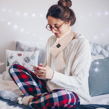 Electric Heated Scarf USB Heating Neck Wrap Unisex Winter Heated Neck Shawl Soft Warm Scarves With 3 Heating Modes