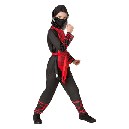 Ninja Halloween Costume for Children, Girls Size M (7.8), by