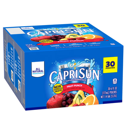 Fruit Punch Juice Box Pouches, 30 Ct Box, 6 Fl Oz Pouches