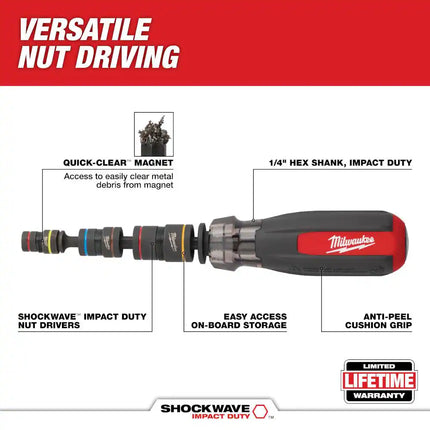 Multi-Nut Driver with SHOCKWAVE Impact Duty Magnetic Nut Drivers